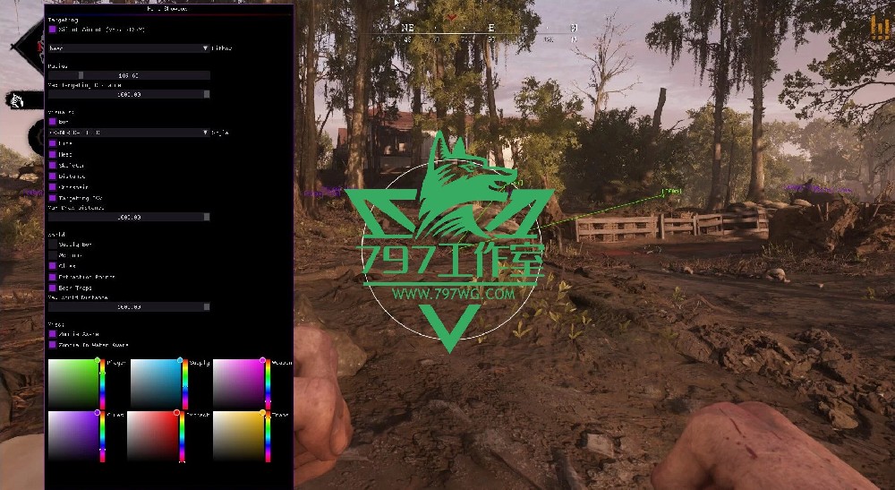 猎杀对决辅助【SA】国外内部透视自瞄追踪多功能HUNTshowdown