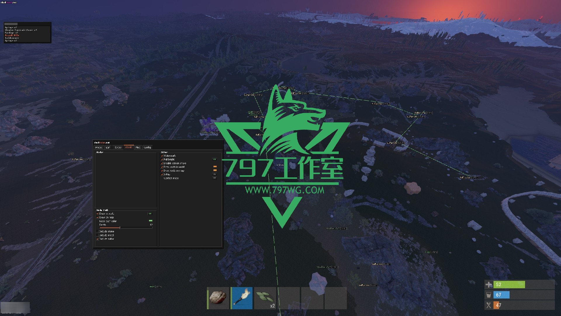 RUST腐蚀辅助【CHUDVISON】内部版本稳定大号无拉闸开启简单主播专用
