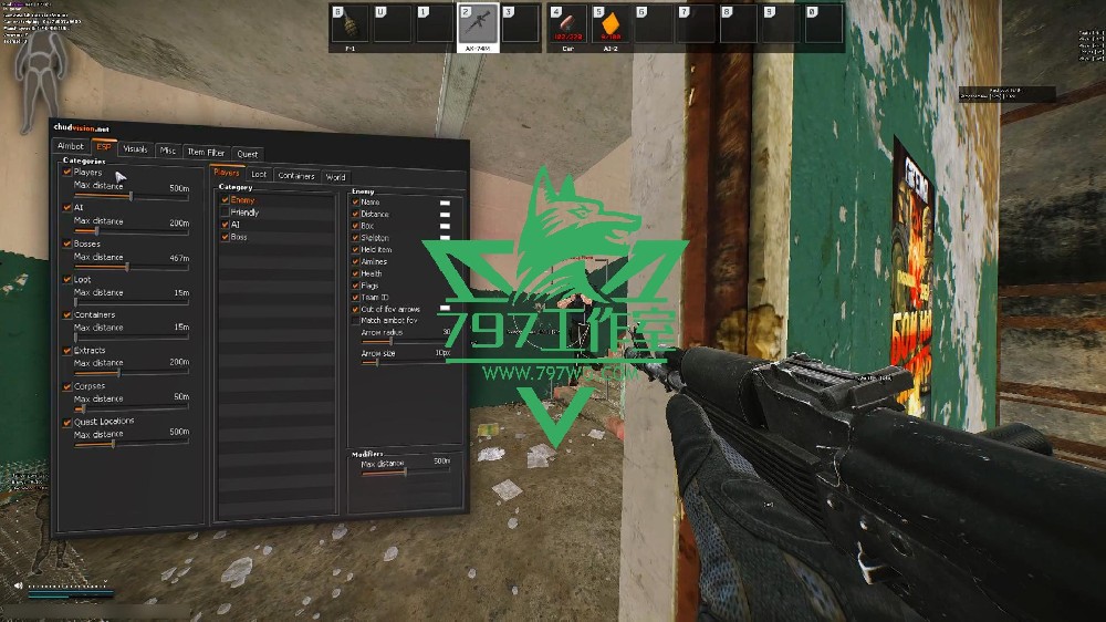 逃离塔科夫辅助【CHUDVISION】全功能版